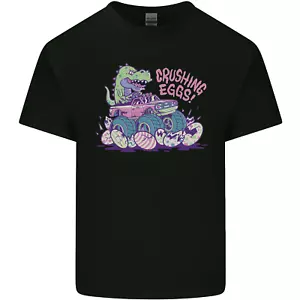 T-shirt bambini Crushing Eggs Easter T-Rex dinosauro Monster Truck - Foto 1 di 17