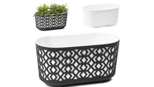 Blumentopf 40x20 Kunststoff – Pflanztopf/Übertopf rechteckig – Für Innen & Außen - Bild 1 von 12