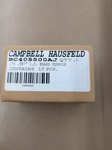 CAMPBELL HAUSFELD BC405500AJ 1" X .687" ID BRASS FERRULE - 10 PACK - Picture 1 of 4