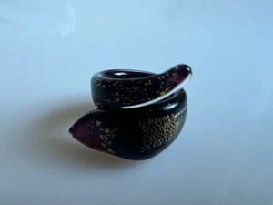 Ring aus original Muranoglas Schmuck Murano Glas UNIKAT Handarbeit bunt Gr. 18,5 - Picture 1 of 5