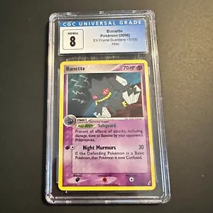 2006 Pokemon Banette ex 85/92 Holo EX Legend Maker Low Population - CGC 8 - Picture 1 of 2