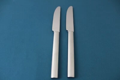 2 Dinner Knives Hollow Small Boda Nova OVAL STEEL GLOSSY Stainless 8 1/4" - Image 1 of 4