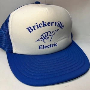 Brickerville Electric Pennsylvania Company Blue/White Mesh Trucker Hat WearGuard - Picture 1 of 8