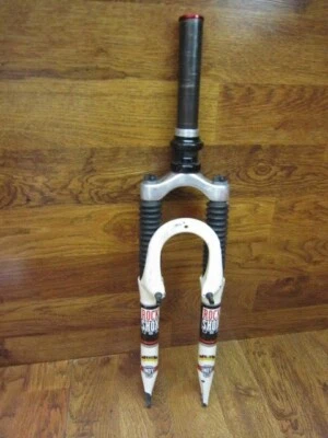 VINTAGE ROCK SHOX INDY XC LONG TRAVEL 1 1/4" x 8" 26" SUSPENSION FORK W/ HEADSET - Image 1 of 4