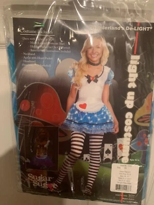 Nuevo Dreamgirl Wonderland's Des-Light Disfraz Alicia Adolescente Talla XS 0-1 Vestido Delantal Foto 1 de 4