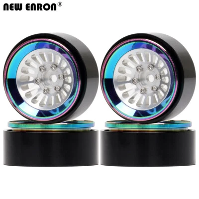 Aluminum 1.3'' Beadlock Wheel Rim for RC 1/18 1/24 Axial SCX24 TRX4M Crawler Car - Image 1 of 4