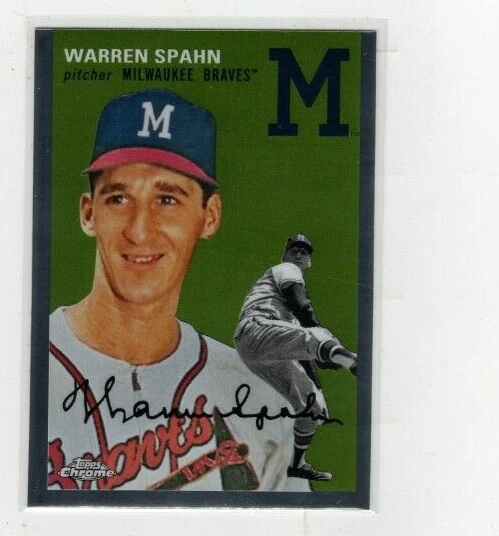 2023 Warren Spahn Topps Chrome Platinum #438 Free Shipping (F1222) - Image 1 of 1