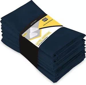 Pack of 12 Cotton Dinner Napkins Hotel Quality 18x18" Utopia Kitchen - Picture 1 of 253