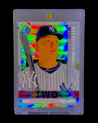 AARON JUDGE ROOKIE REFRACTOR BLANCO SP Inserto Holo Plateado No Automático - Yankees Foto 1 de 4