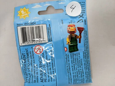 Lego Serie CMF Lego Simpsons Willie Bolsa de polietileno sellada Foto 1 de 2