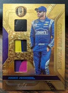2023 Chronicles Gold Standard Racing Jimmie Johnson Newly Minted 3 Relics 1/1 - Picture 1 of 2