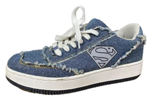 DC Comics Superman Hombre Tenis Con Cordones Azul Denim Efecto Talla US 10 - Imagen 1 de 17
