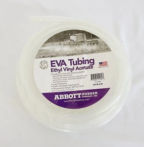 Abbott Rubber EVA Applicator Tubing X3110-0384-25 Flexible Clear 3/8" ID X 25ft - Picture 1 of 3