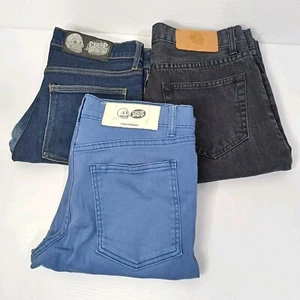 Cheap Monday Jeans Bundle x3 Mens Size 31-32 Blue - Picture 1 of 23