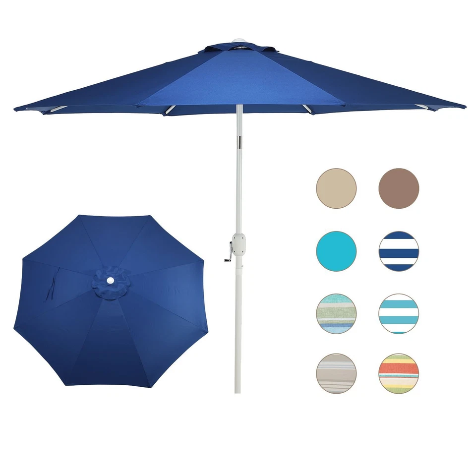 Aoodor 9FT Outdoor Patio Market Umbrella UV Protection Waterproof w/Button Tilt - Image 1 of 1