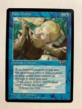 FALSE DEMISE Alliances 1996 Magic The Gathering MTG Common Blue HP