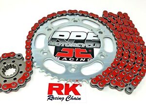 Red 2001-2006 CBR600 F4i RK GXW 520 15/45 Quick Accel Chain and Sprockets Kit