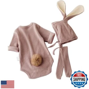 ACEHCEAR Baby Boys Girls Bunny Outfit My First Easter Costumes Infant Newborn - Picture 1 of 5