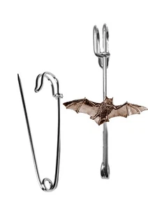 A34 Fledermaus KUPFER Effekt Emblem auf einem Kilt Pin Schal Brosche 3" 7,5 cm - Bild 1 von 1