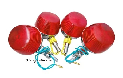 SUZUKI GT125 GT185 GT250 GT350 TS400 SEÑAL DELANTERA + TRASERA 4 PIEZAS 12V (CA-R) Foto 1 de 4