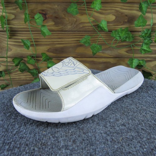 Air Jordan Slide Hydro 7 ragazzo Y 7 sandalo medio bianco sintetico gancio e passante