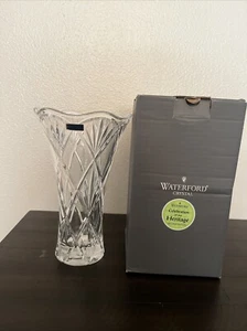 Marquis by Waterford Signed HONOUR Cut Crystal Vase 10" Germany - Picture 1 of 4