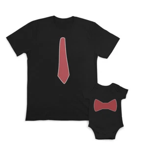 Dad and Baby Matching Outfits Clothes Small Trucks Transportation - Necktie Men - Picture 1 of 6