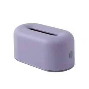 Plastic Tissue Box with Nonslip Base for Home and Cafe Tabletop Napkin Dispenser - Picture 1 of 11
