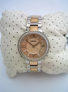 RELOJ FÓSIL VIRGINIA ES3405 MUJER ACERO INOXIDABLE PULSERA CRISTALES GENUINO 19 - Imagen 1 de 9