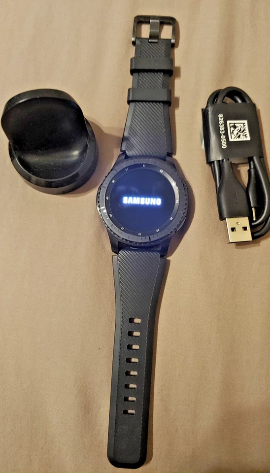 Samsung Gear S3 Frontier Smart Watch SM-R760 46mm Bluetooth WiFi Excellent 10/10 - Image 1 of 4