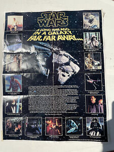 Vintage 1984 Star Wars Mail Away Poster - 17” x 22” - Kenner and Lucas Films