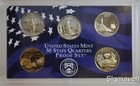 2003 S Clad State Deep Cameo Proof Gem Proof Quart Set Pas de Boîte/COA