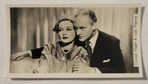 1937 Sinclair Film Stars Series 2 #81 Conrad Nagel & Gail Patrick (A)