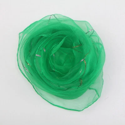 Sunscreen Thin Hijabs Neckerchief Bright Silk Solid Color Scarf DIY Candy Color⇘ - Image 1 of 4