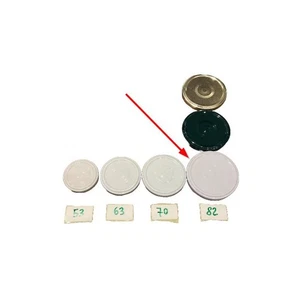 Capsula/Tappo 82 bianco con flip per vaso - Foto 1 di 1