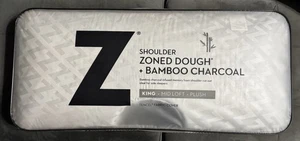 SHOULDER ZONED DOUGH + BAMBOO CHARCOAL PILLOW King Brand New In Package - Picture 1 of 9