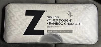 SHOULDER ZONED DOUGH + BAMBOO CHARCOAL PILLOW King Brand New In Package - Image 1 of 4