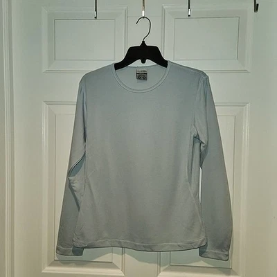 Camisa atlética de manga larga azul claro para mujer talla M de Columbia GRT Foto 1 de 4