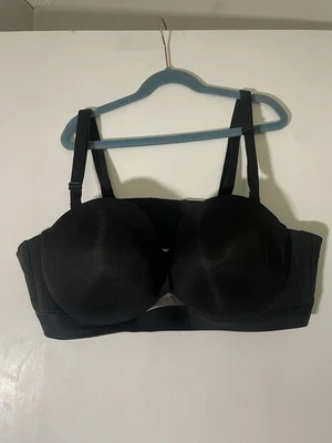 Sujetador sin tirantes ligeramente forrado Lane Bryant Cacique Comfort Bliss 42B negro ver descripción Foto 1 de 4