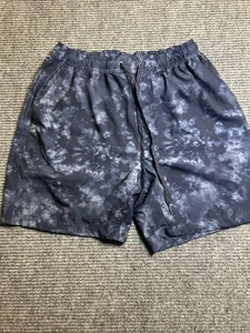 Burnside Men’s Hybrid Stretch Shorts Blue Charcoal Size Medium Boardshort Swim - Picture 1 of 4
