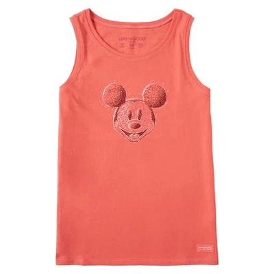 Camiseta sin mangas Life Is Good negra trituradora Mickey Mouse XXL para mujer  Foto 1 de 4