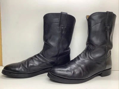 BOTAS HOMBRE JUSTIN WESTERN ROPER NEGRAS TALLA 11 D Foto 1 de 4