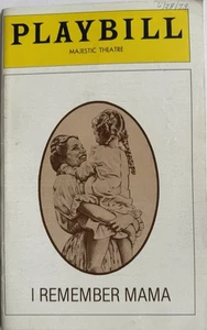 I Remember Mama - Broadway Playbill Jun 1979 Majestic Theatre - Picture 1 of 3