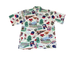 CAMISETA De Colección Años 90 Reyn Spooner Cleveland Indians Jacobs Field Chief Wahoo Grande - Imagen 1 de 5