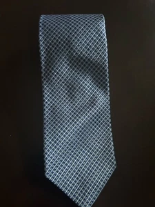 JOS A BANK Corporate Collection Classic Silk Tie Mens Blue Geometric USA - Picture 1 of 3