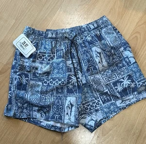 AFTCO Strike Printed Swim Shorts Mens Small 5.5" inseam New Printed - Picture 1 of 3