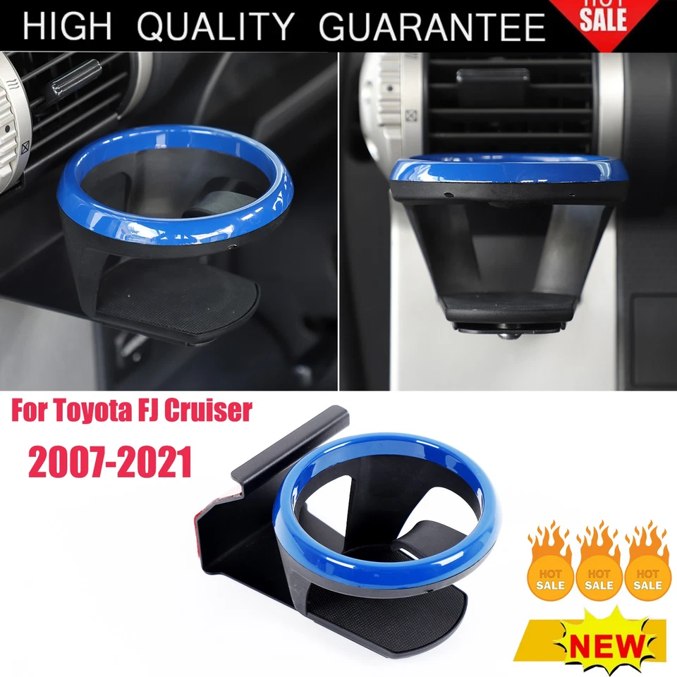 Car Dashboard Side Vent Cup Holder Carbon Steel For Toyota FJ Cruiser 2007-2021 — 第 1/4 张图片