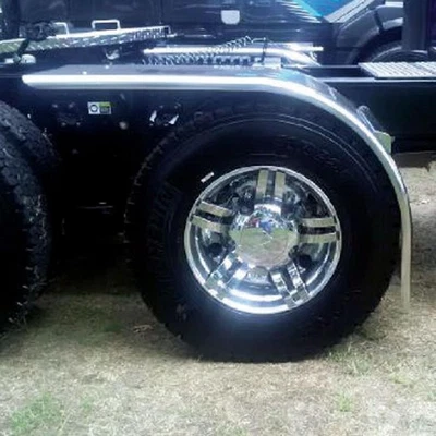 80 Inch Smooth Low Rider Half Tandem Fender with Rolled Edge -  14 Gauge - Image 1 of 3