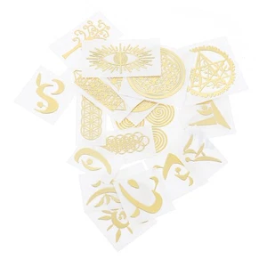 20 Pcs Metall-Kupfer-Aufkleber Verzierungsaufkleber Für Scrapbooking - Afbeelding 1 van 12
