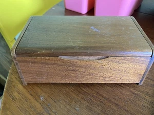 Vintage Reuge Hardwood Music Box Made In Switzerland simple plane minimalist - Picture 1 of 6